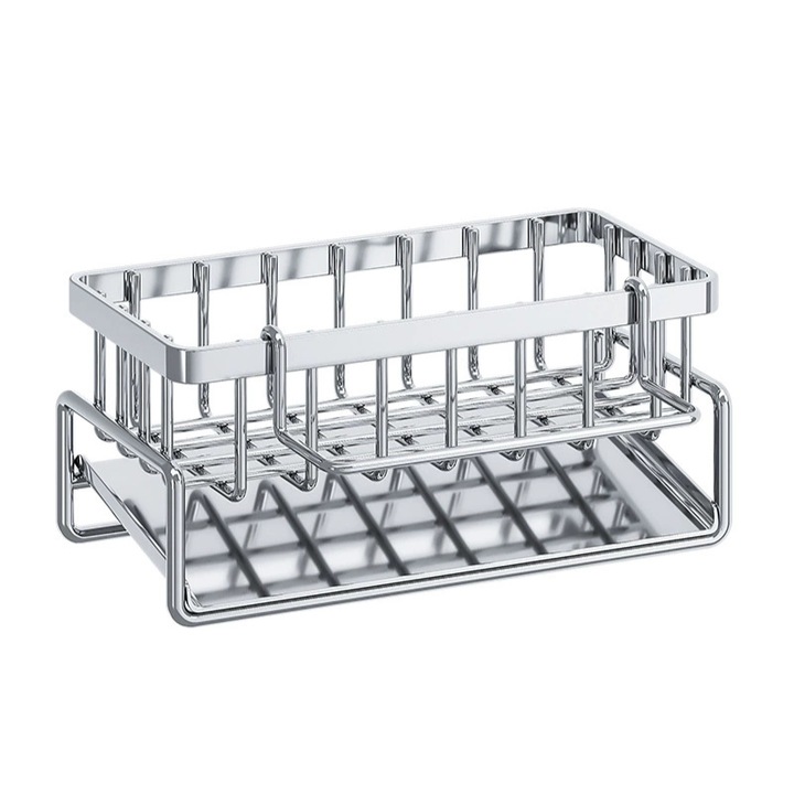 Suport burete din inox, Viyogo, 23x10x9cm, cu sistem de scurgere