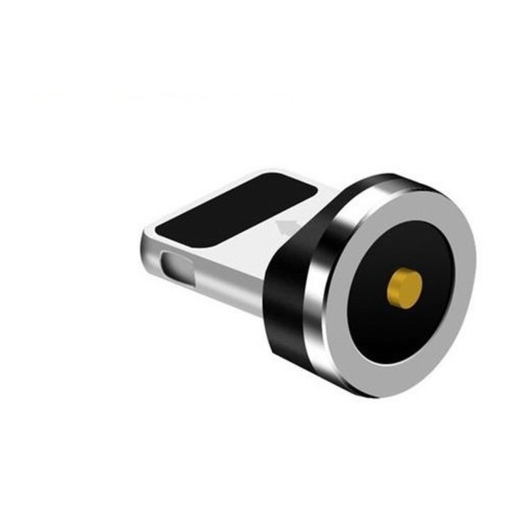 Set 2 adaptoare cablu USB magnetic Lightning pentru iPhone, dimensiuni 10x8x6mm