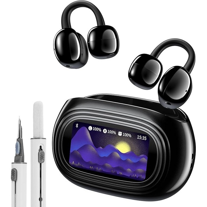 Casti Kentfaith AI Translator - Traducere in Timp Real, 150 Limbi si 16 Limbi Offline, 6 Moduri, Bluetooth 6.0