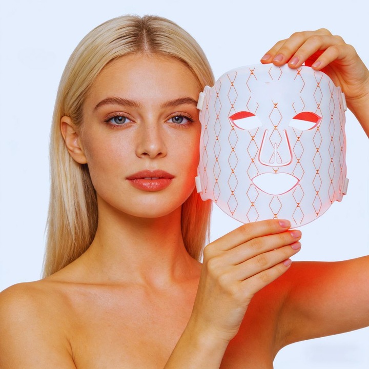 Masca Faciala Anti-Imbatranire Premium, PETTRA®, Tehnologie de Iluminare Avansata, Design Usor si Confortabil, Dispozitiv Portabil de Ingrijire a Pielii Faciale, Echipament de Infrumusetare, Folosita Pentru Reintinerirea Fetei, Reducerea Ridurilor