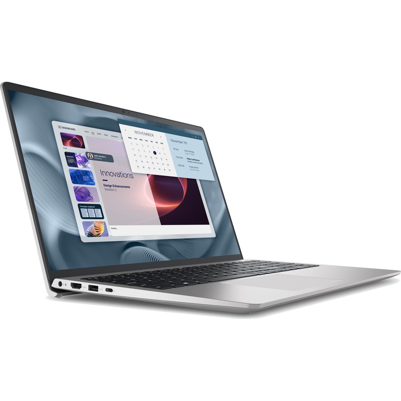 Laptop DELL 15.6'' Pro 15 Essential PV15250, FHD 120Hz, Procesor Intel® Core™ i7-1355U (12M Cache, up to 5.00 GHz), 16GB DDR5, 512GB SSD, Intel Integrated Graphics, Win 11 Pro, Platinum Silver, 3Yr ProSupport