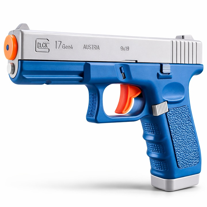 Pistol cu apă pentru copii, PinkBlue, albastru gri, 19x14x3cm, 3+ ani