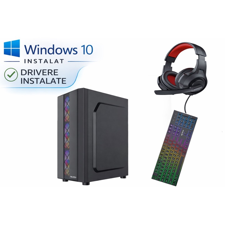 Гейминг калкулатор Intel® Core™ i3-6100 3.7GHz, 8GB RAM DDR4, AMD FirePro W4100 4GB, SSD 128GB + HDD 1TB