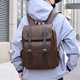Бизнес и пътна раница, многофункционална, против изпотяване, винтидж стил, ежедневна, водоустойчива раница, за всеки ден, за лаптоп 15,6 инча, дрехи, аксесоари, капацитет 20 - 30 л, малка и елегантна, идеална за офис и училище, тъмнокафява, Alikommerce AK