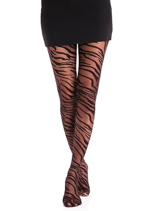 Dresuri transparente Gi&Gi 40 DEN, model animal print, eleganta seducatoare, stil indraznet, calitate Premium, marime L/XL