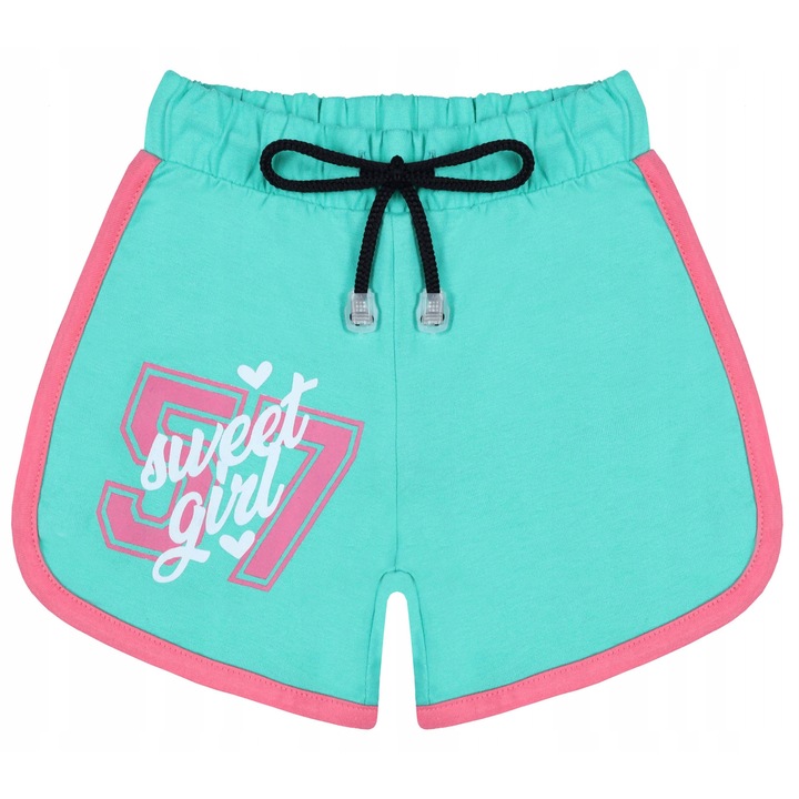 Pantaloni Scurti, Din Bumbac Respirabil, Pentru Fete, Scoala, Gimnastica, Educatie Fizica, Talie Elastica Ajustabila, Croiala Sport Lejera, Margini Rotunjite, Usor De Purtat Si Intretinut, 159875