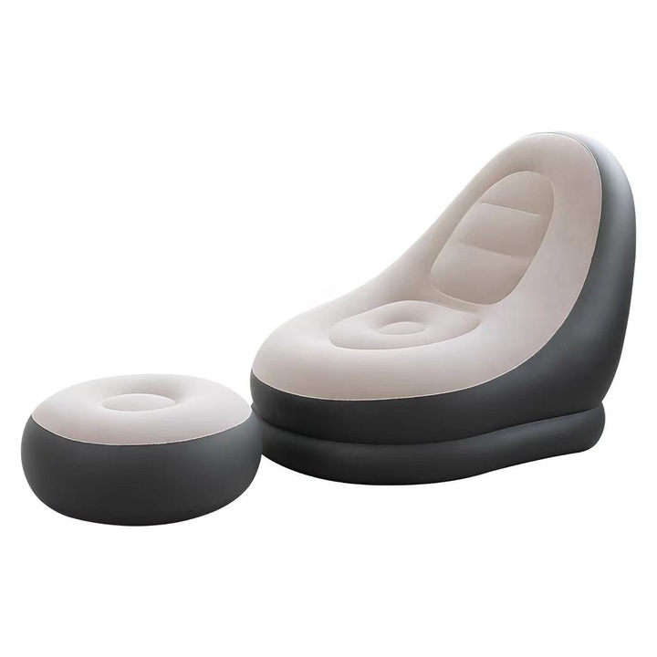 Комплект надуваем фотьойл Intex Ultra-Lounge, кадифе, поставка за чаша, 130x99x76см, 64x28см