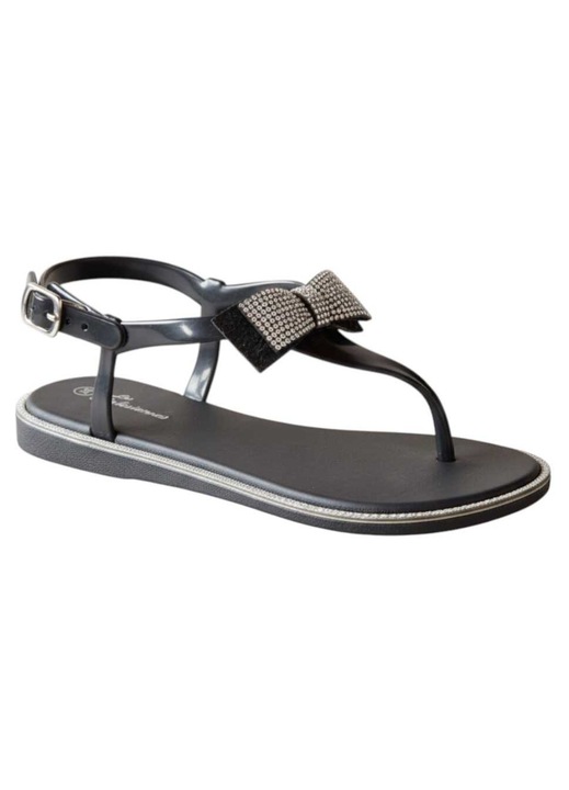 Sandale femei Fashion cu brant moale talpa usoara inchidere cu catarama decorate cu o funda eleganta R7