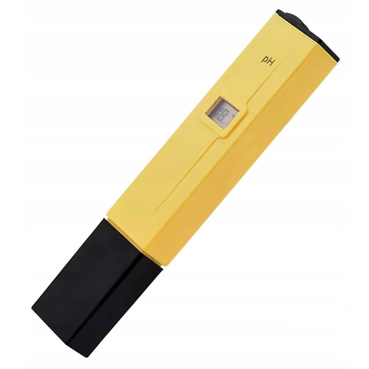 Tester pH digital cu ATC, plastic galben-negru, 15, 5 cm