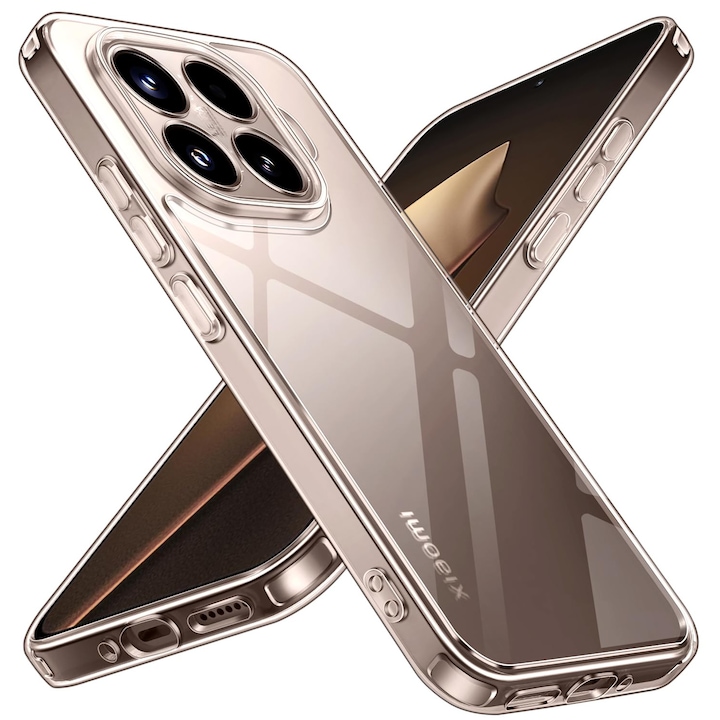Husa transparenta anti-ingalbenire pentru Xiaomi 15T Pro 5G, protectie militara