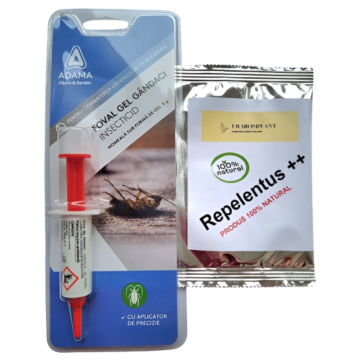 Insecticid Foval gel gandaci, 5 g + Repelentus++, natural, organic 100%, 20g