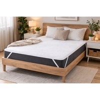 Protectie impermeabila pentru saltea Aquashield Home Still, 140x200 cm, microfibra de tip frotir, strat impermeabil din poliuretan, elastic la colturi, spalare la 40°C, pentru saltele cu inaltimea de pana la 30 cm