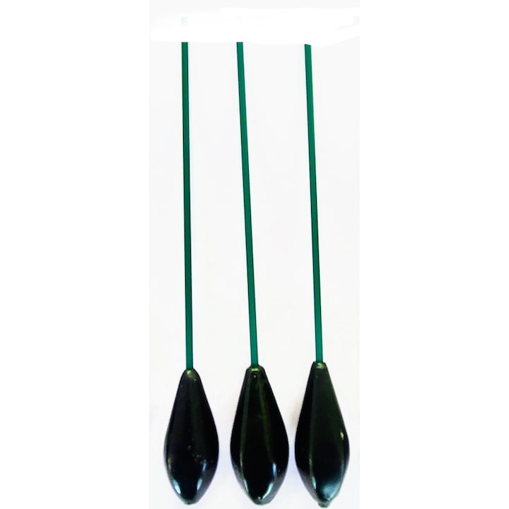 Set 3 Plumbi Pescuit Crap, Inline cu tija rigida, 70g, vopsit