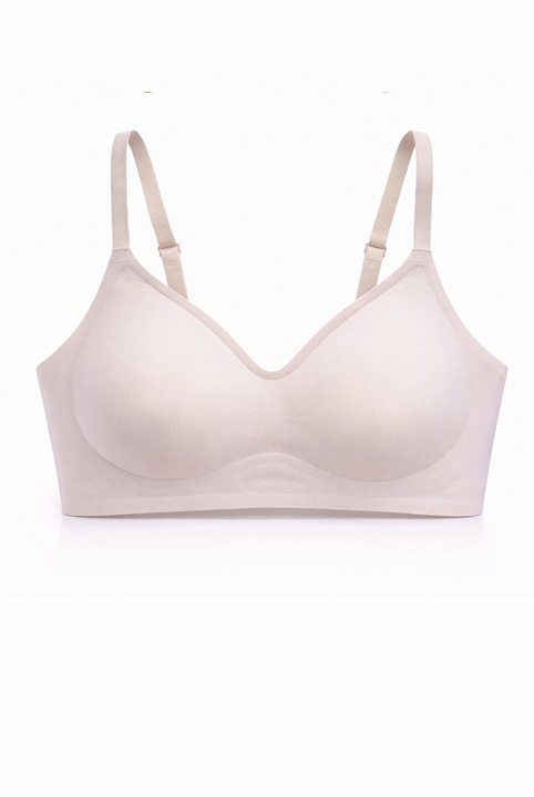 Sutien fara armaturi, cusaturi, cu cupa preformata, SM55,Uniconf, Lila pal