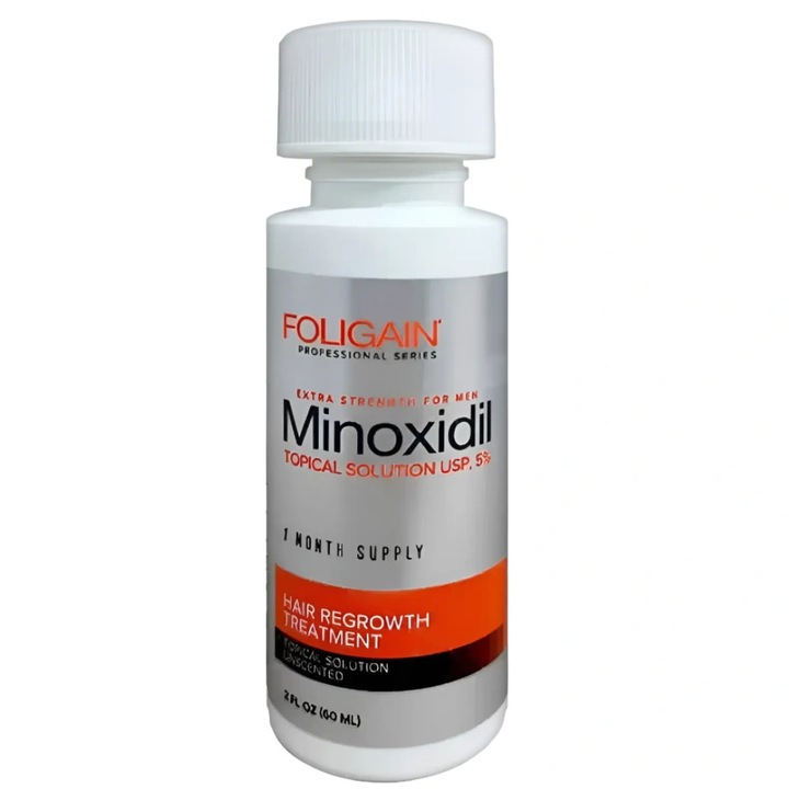 Ser crestere barba si par, stimulare foliculi si regenerare, tratament impotriva caderii parului, 60 ml, pipeta aplicare, 1 luna tratament