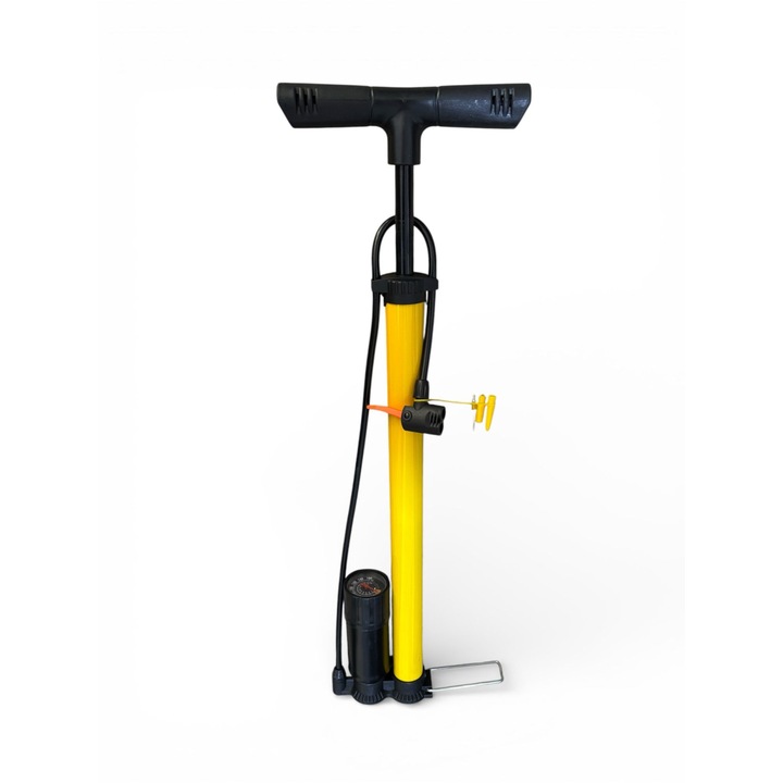 Pompa aer manuala roti auto si bicicleta, AVI®, cu 3 adaptoare (mingi si gonflabile), AVI-5360