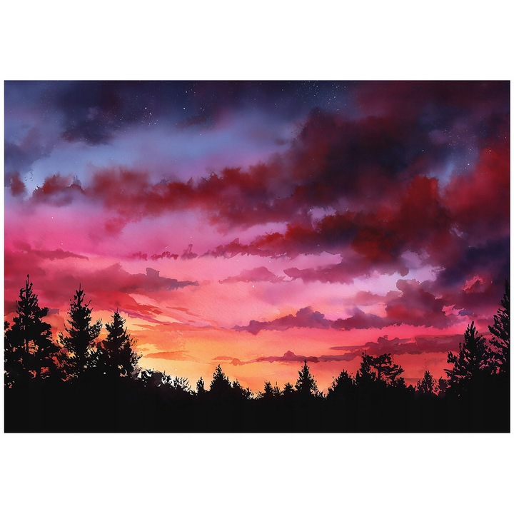 Fototapet 3D, Cer, Nori, Peisaj, Natura, 150x105 cm, Modern, Vlies, Tapet, Pentru Dormitor, Camera, Living, Perete, Decorare, 16410VX3