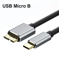 Cablu Date eRDX® – USB-C la Micro-B 3.0, 1.5m, 5Gbps, HDD Extern / Camera / Dock, Plug & Play
