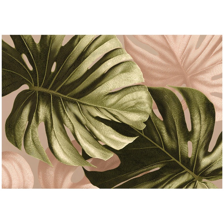 Fototapet, Flori, Roz, 150x105 cm, Modern, Vlies, Tapet, Pentru Dormitor, Camera, Living, Perete, Decorare, 16280VX3