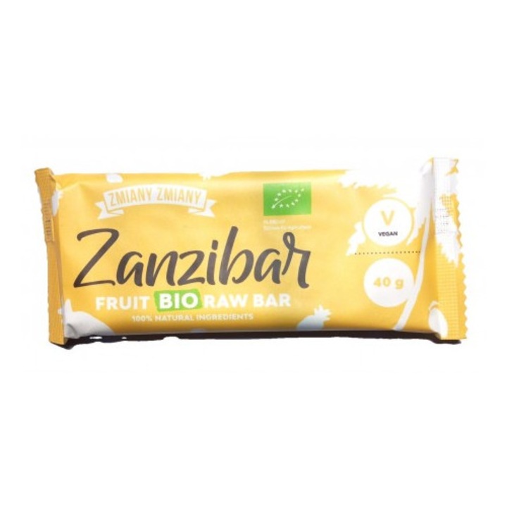 Baton raw Zanzibar eco de fructe, 40g