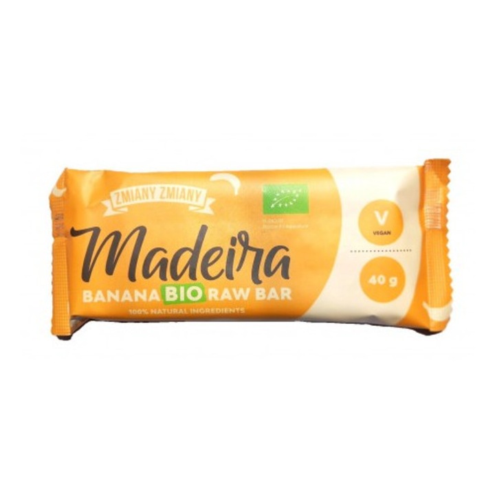 Baton raw Madeira eco cu banana, 40g