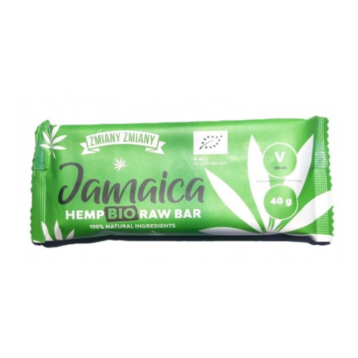 Baton raw Jamaica eco cu canepa, 40g