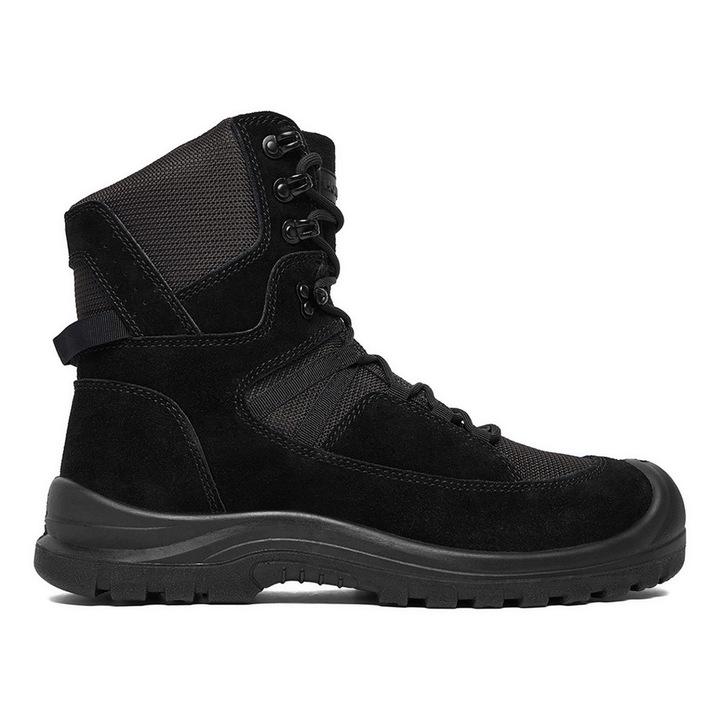 Pantofi de lucru Hunter, piele naturala, protectie compozita, marimea 45, negri