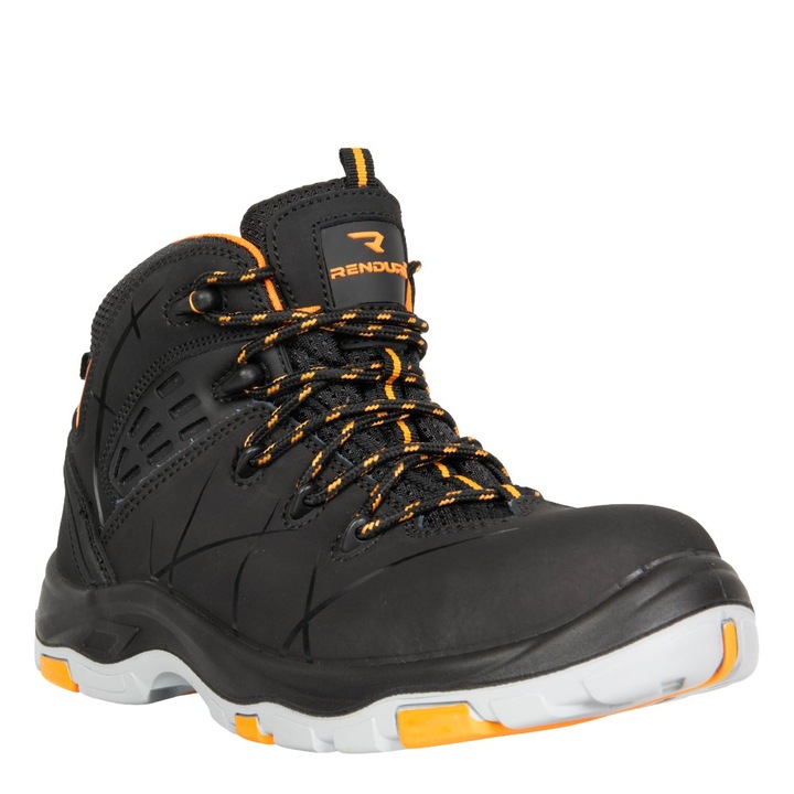 Bocanci de lucru Renania NEXUS S3S HRO SR FO, piele, talpă rezistentă la căldură și alunecare, mărimea 42