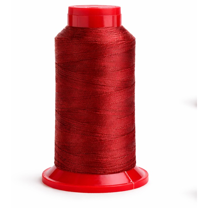 Ata de cusut rosu inchis 1000m, 100% poliester, rezistenta