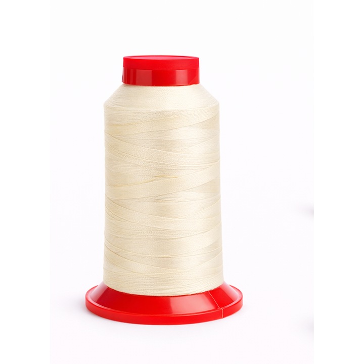 Ata de cusut alb 1000m, poliester, rezistență mare