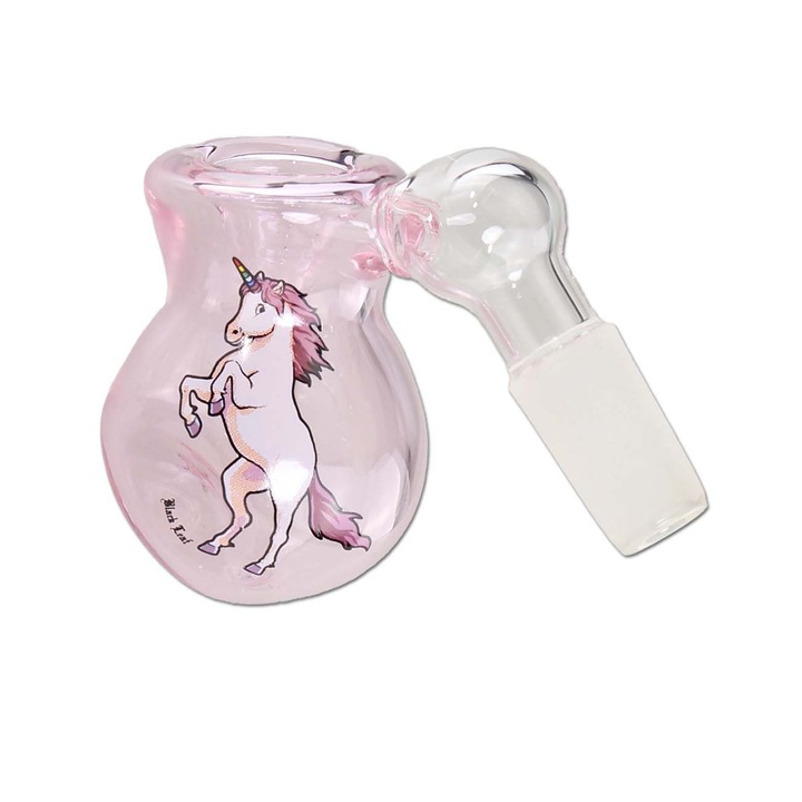 Bol pre-racitor Black Leaf SG14, sticlă borosilicată, roz, 4 mm