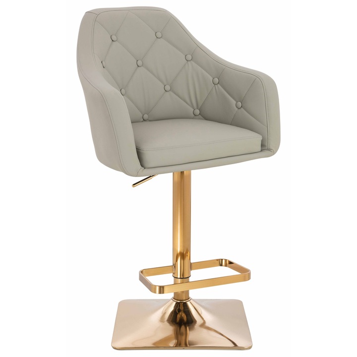 Scaun de birou, Votana, HR831KW, Piele Ecologica Premium Soft, Baza Aurie, Culoare