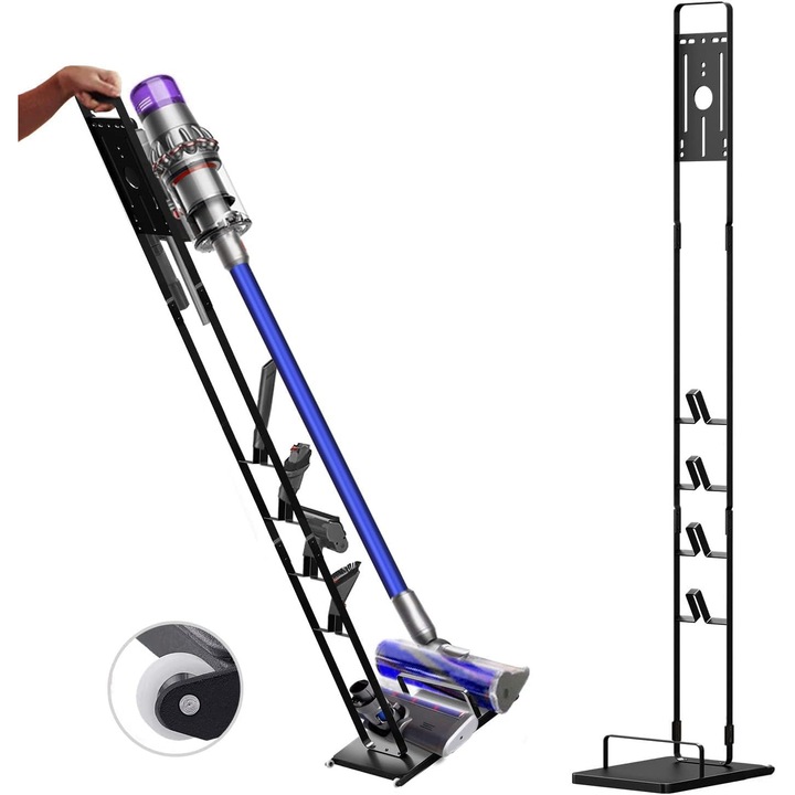 Suport de podea pentru aspiratoare Bedee, fara gaurire, cu roti, pentru Dyson Gen5 V15s V15 V12 Slim V11 V10 V8 V7 V6