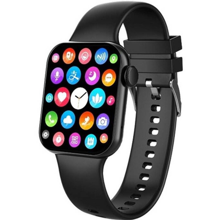 Ceas Smart Maxcom FW26 Oxygen Pro, negru, IP67, monitorizare sănătate, 1.86 inch