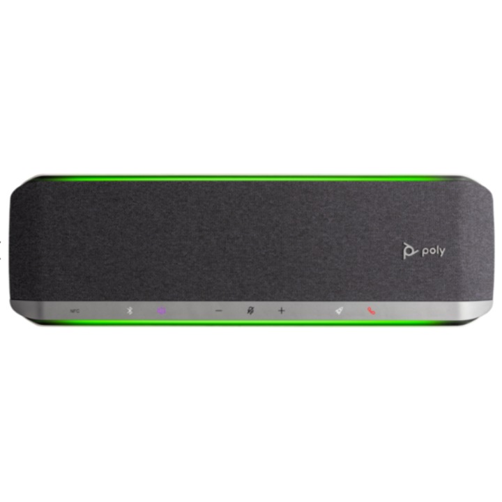Casti wireless Poly Voyager Focus 2, ANC, microfon, negru, set