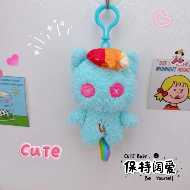 Jucarie de plus, Baby Li Series Q Edition, Pony albastru, 4.72inch, pentru toate rasele