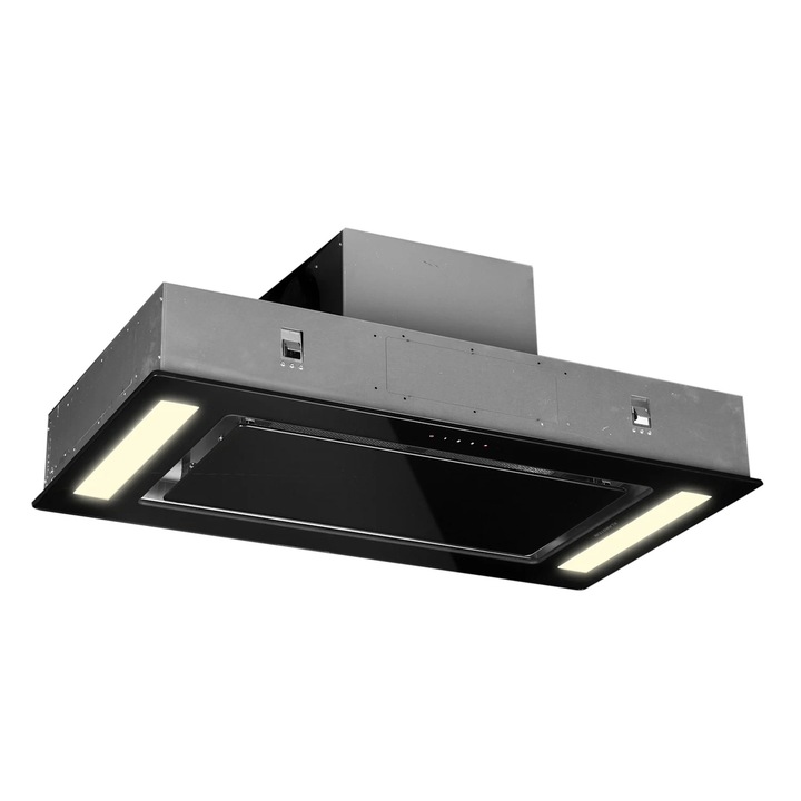 Hota de tavan Klarstein Remy, 90 cm, putere 620 m³/h, sticlă, iluminare LED
