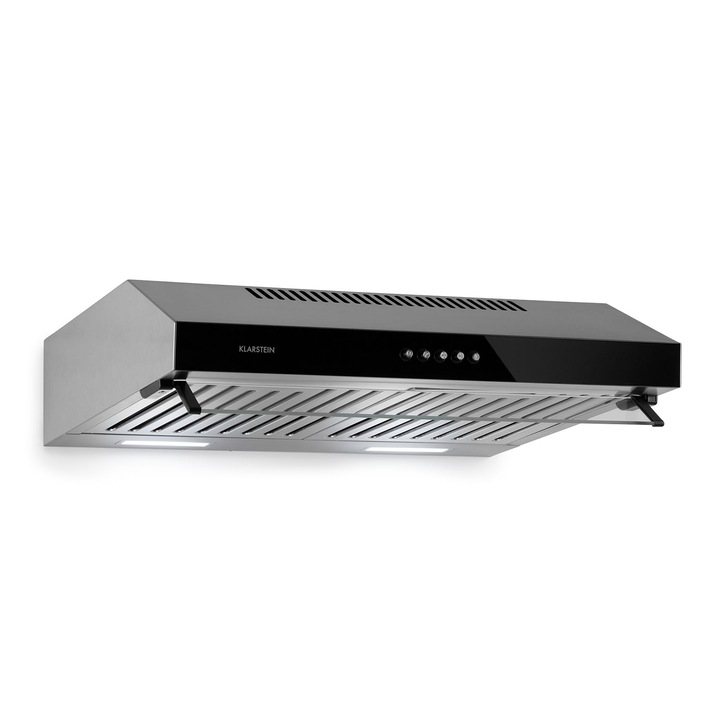 Hota Klarstein Purista Americana, 306 m/h, sticlă securizată, 60x13x50,5 cm