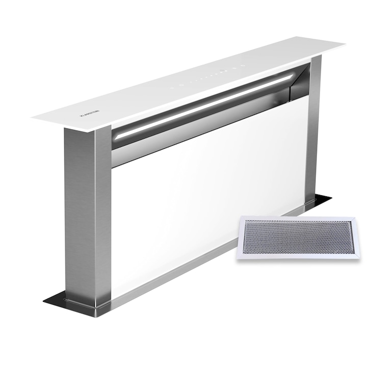 Hota insula Klarstein Skyfall, O 45 cm, recirculare 402 m³/h, LED, auriu