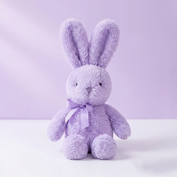 Jucarie de plus, iepure moale, culori mixte, 0 ani+, decor pentru camera