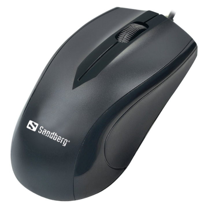 Mouse Sandberg 631-04, Wired, USB-C, 1200 DPI Negru