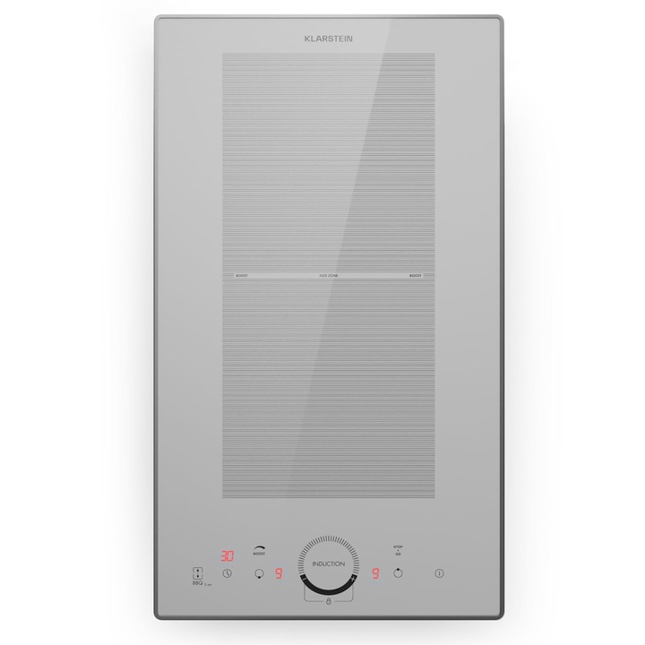 Klarstein Delicatessa Domino Prime beépíthető főzőlap, indukciós, 2 zónás, 3500 W, 28,8x6x52cm