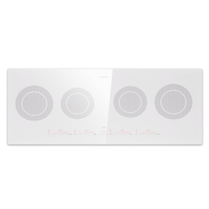 Klarstein, Masterzone Slim Round Plita Cu Inductie, Max. 7200 W, Incorporat, 4 Zone
