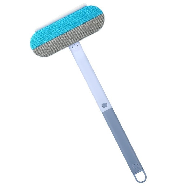 Perie multifunctionala, dispozitiv de indepartare a parului de pe haine, perie pentru curatarea parului de animale de companie, perie antipraf electrostatica pentru uz casnic 18, 5*43*5cm albastru