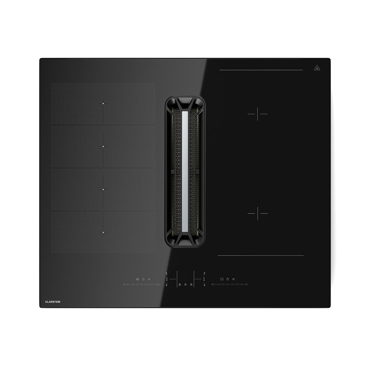 Plită electrică Klarstein AirJet, hibrid cu hota integrată, 477 m/h, A+, 60x26x51,5cm
