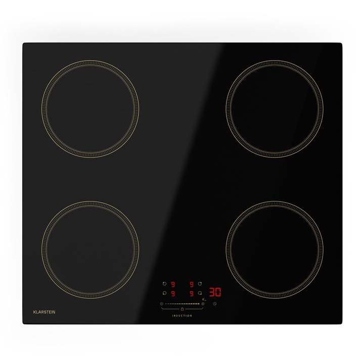 Klarstein, Plita Cu Inductie Victoria, 60 Cm, 4 Plite, Glisanta, Functie Boost