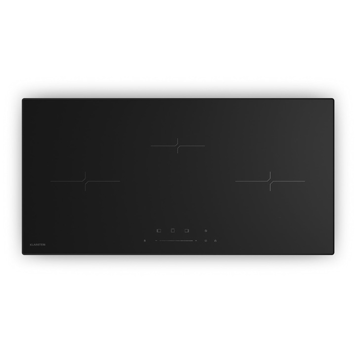 Plită cu inducție Klarstein Velaire, 3 zone, 5500 W, 80 cm, elegantă, minimalistă