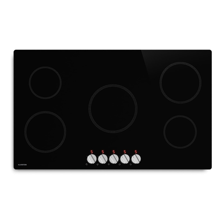 Klarstein, Plita Cu Inductie Kochheld, Eleganta Si Puternica, 5 Zone De Gatit, 8700 W, 90 Cm
