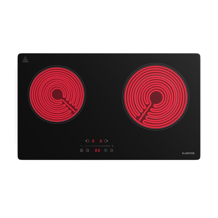 Plita electrică Klarstein CeramEase Slim VTC, 2 zone, 4 kW, ceramica, 60x41x10,5cm