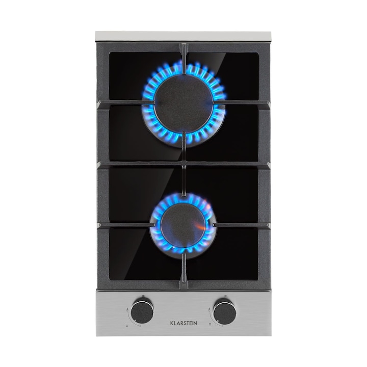 Plită electrică Klarstein Ignito, 5 arzătoare, aprindere electrică, pentru gaz lichefiat sau natural, 90x51x5cm